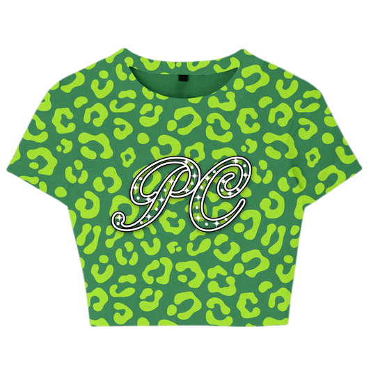 Pape Crew Cheetah Luxe Bikini Set - Green