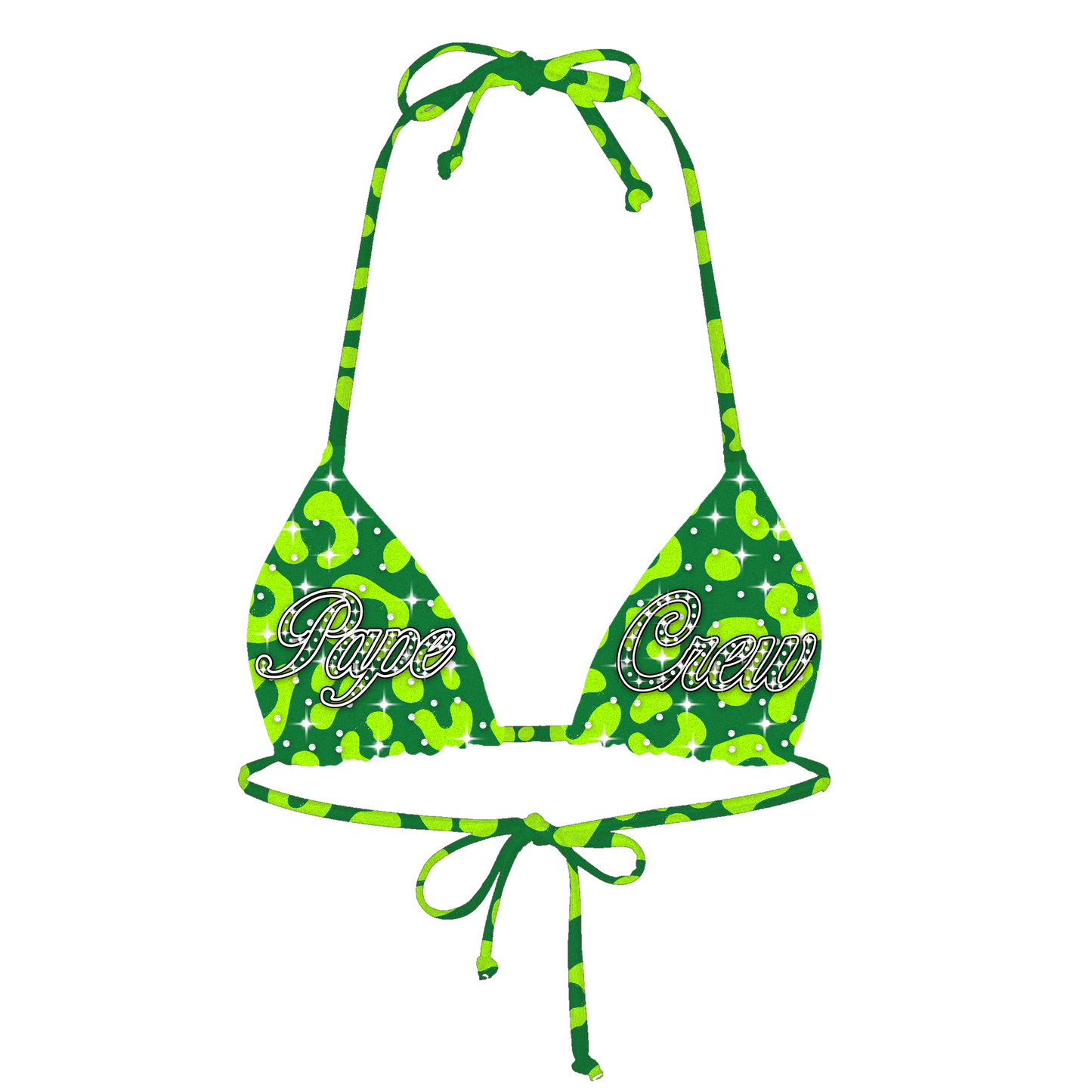 Pape Crew Cheetah Luxe Bikini Set - Green
