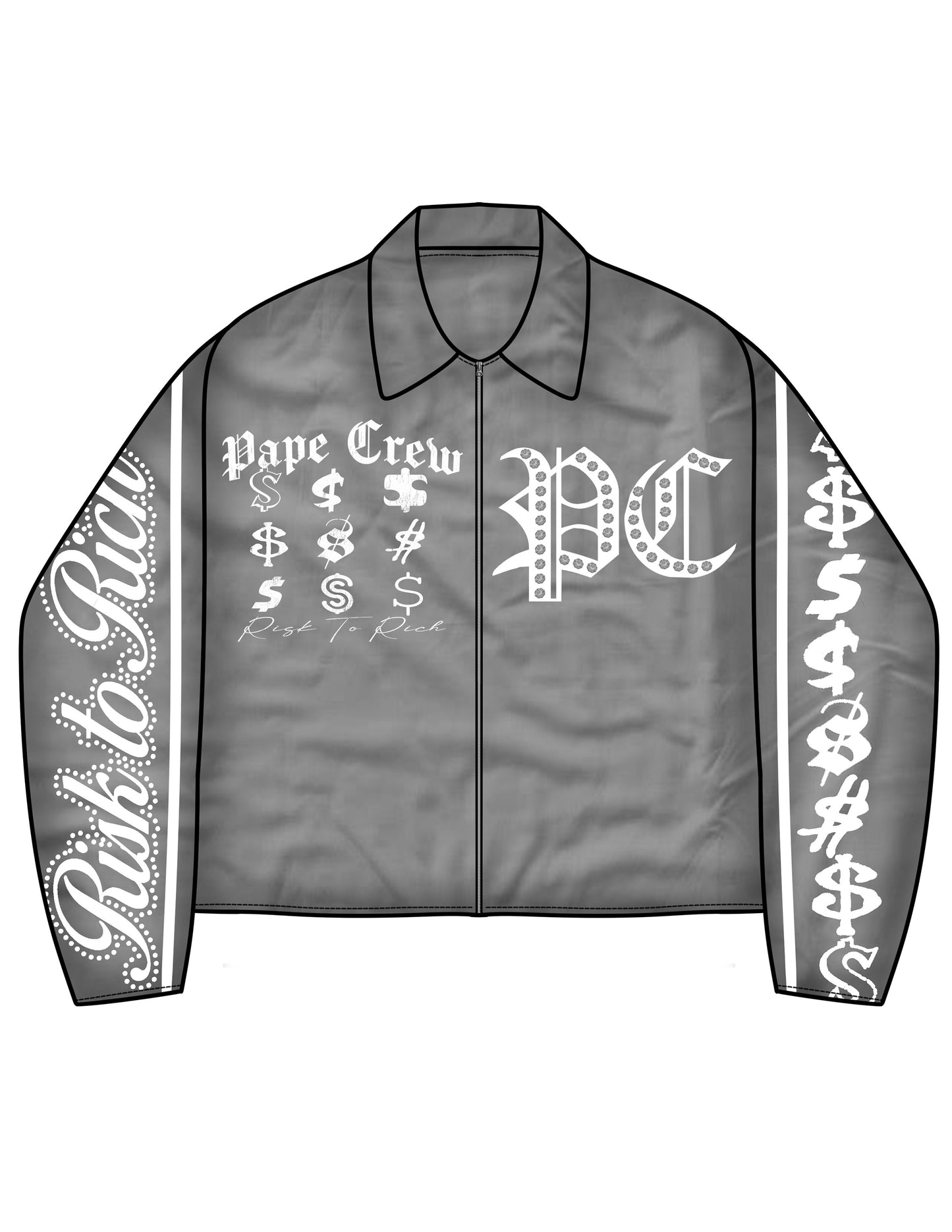 Pape Crew Windbreaker Set - Gray