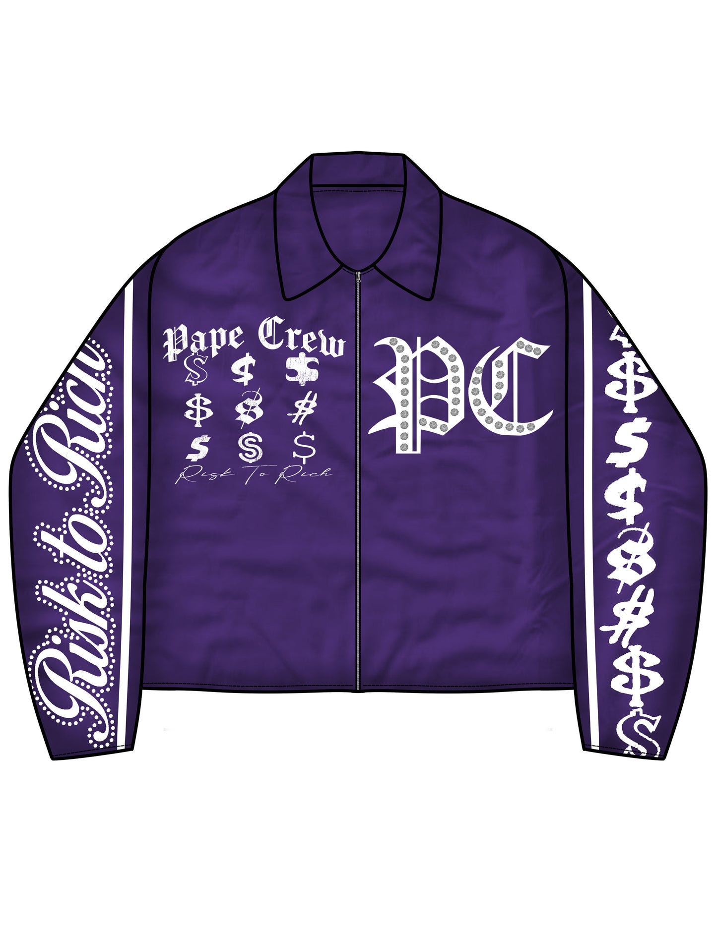 Pape Crew Windbreaker Set - Purple