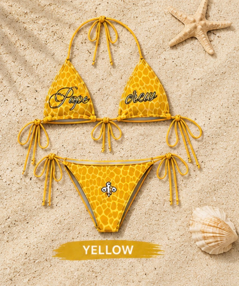 Leopard Yellow Bikini set