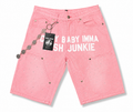 Cash Junkie Denim Shorts - Pink