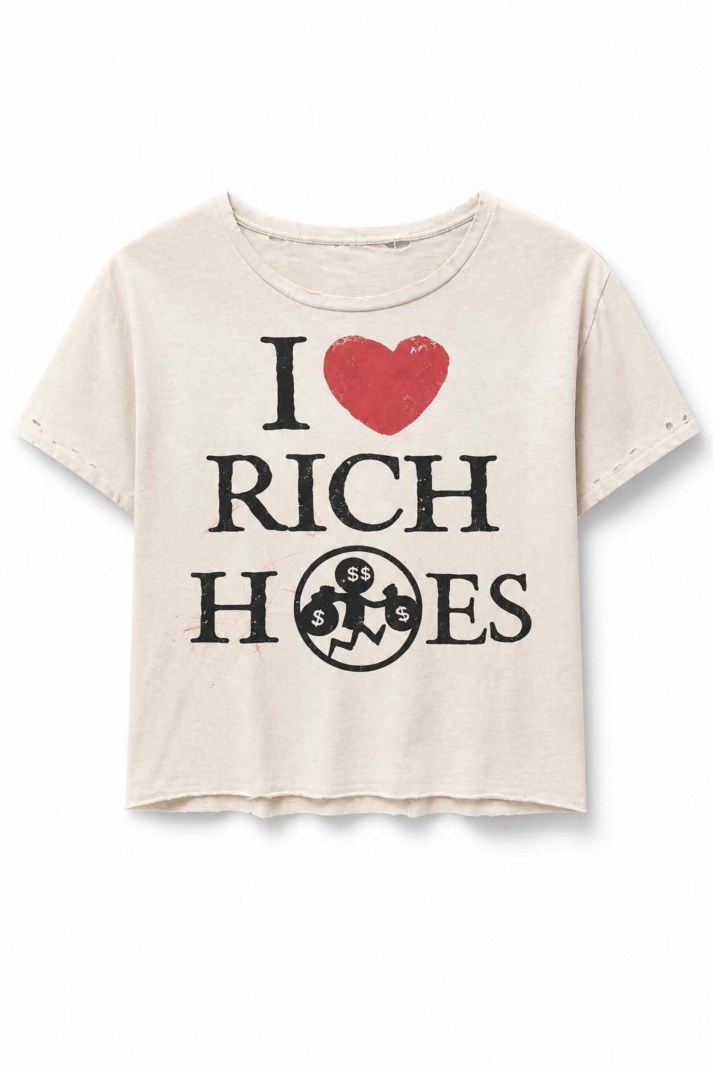 “I ❤️ RICH H0ES” White tee