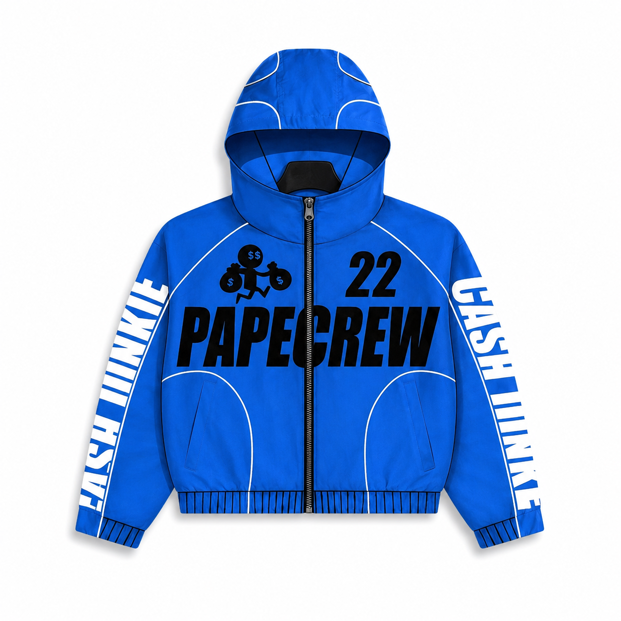 Cash Junkie Nylon Zipup - Blue