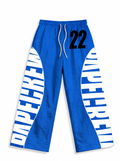Cash Junkie Nylon Pants - Blue