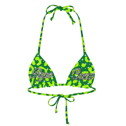 Pape Crew Cheetah Luxe Bikini Set - Green