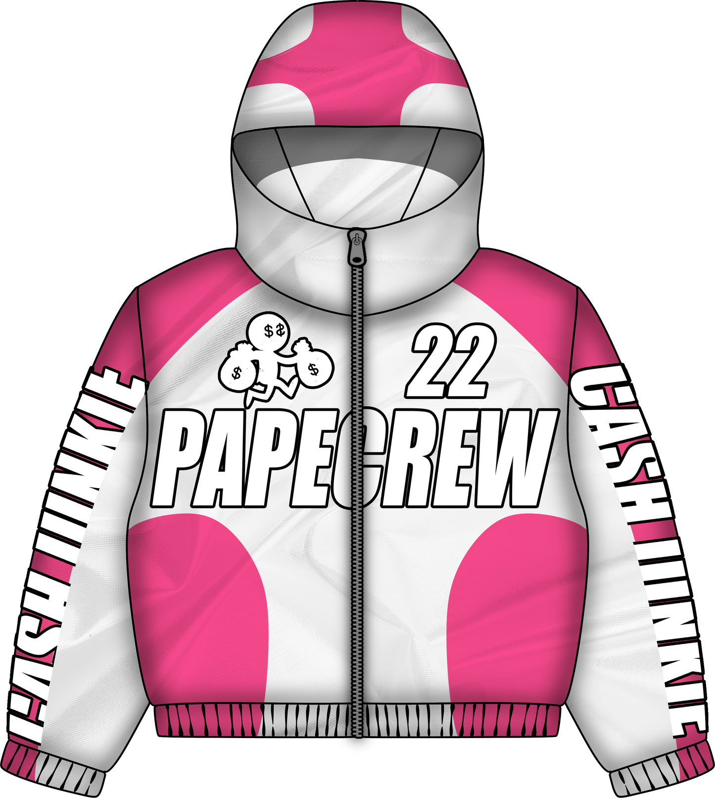 Cash Junkie Nylon Set- Pink