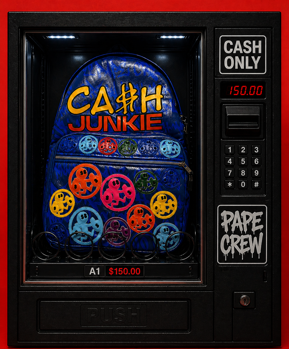 CA$H JUNKIE Backpack- Blue