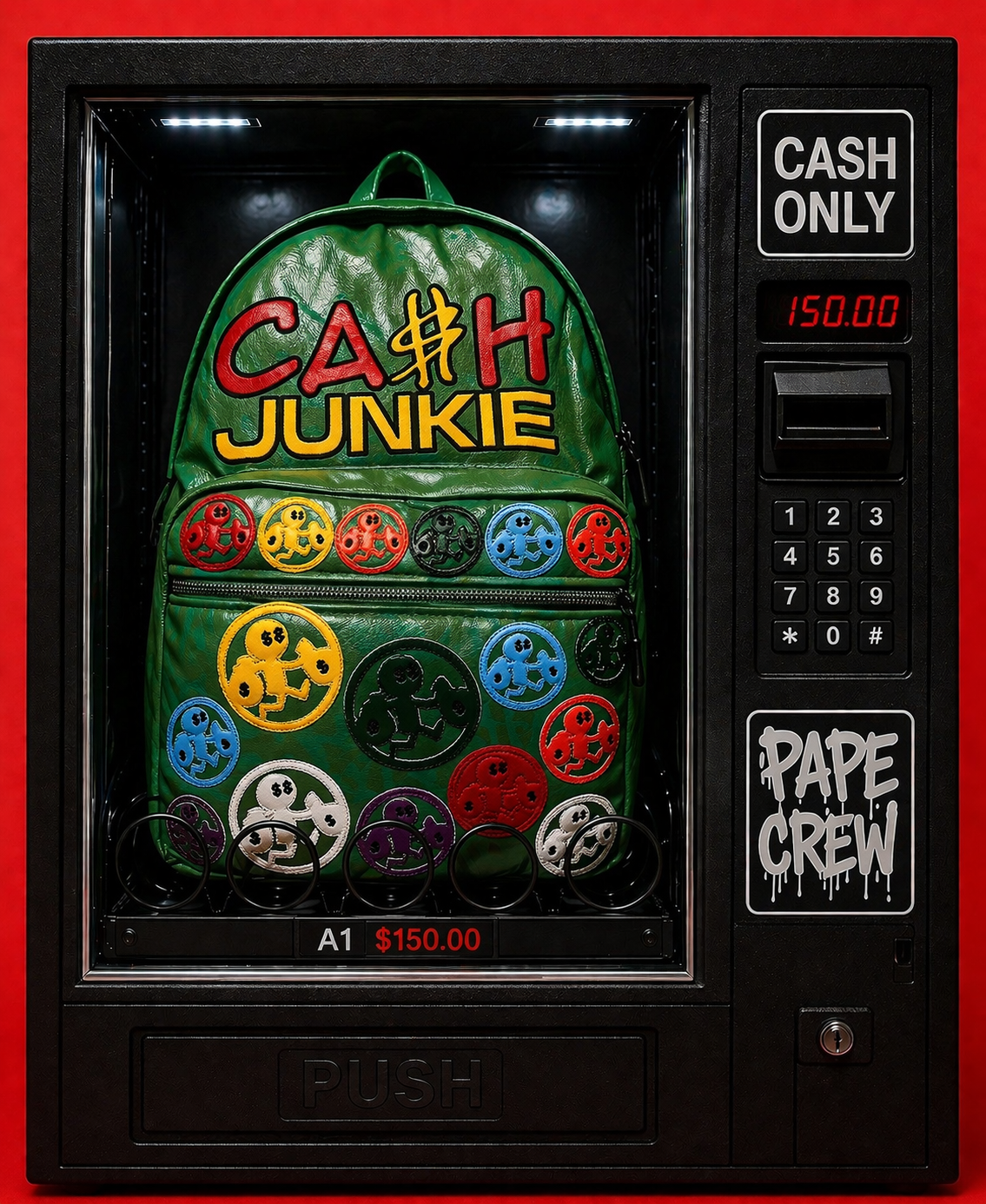 CA$H JUNKIE Backpack- Green