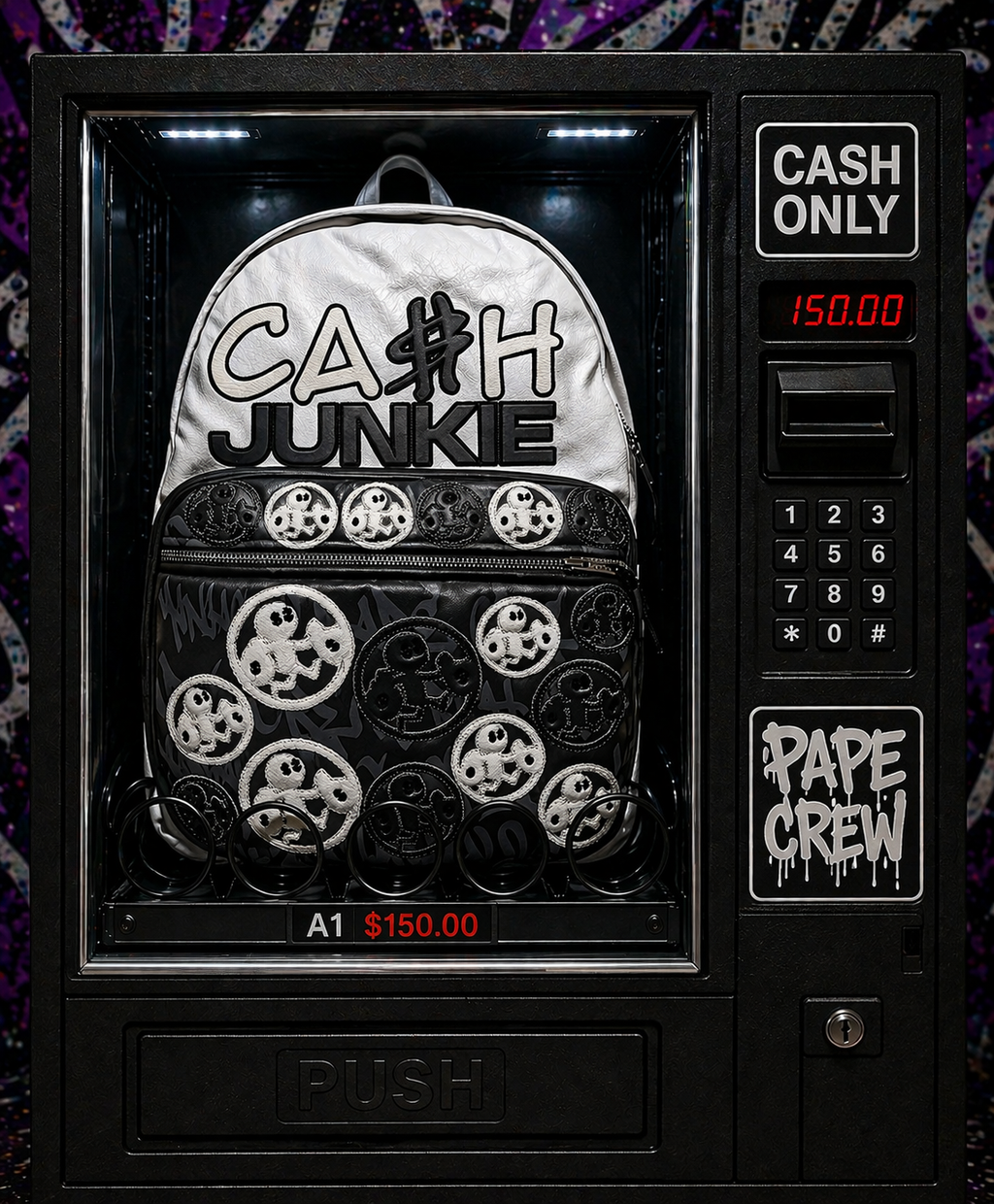CA$H JUNKIE Backpack- Black