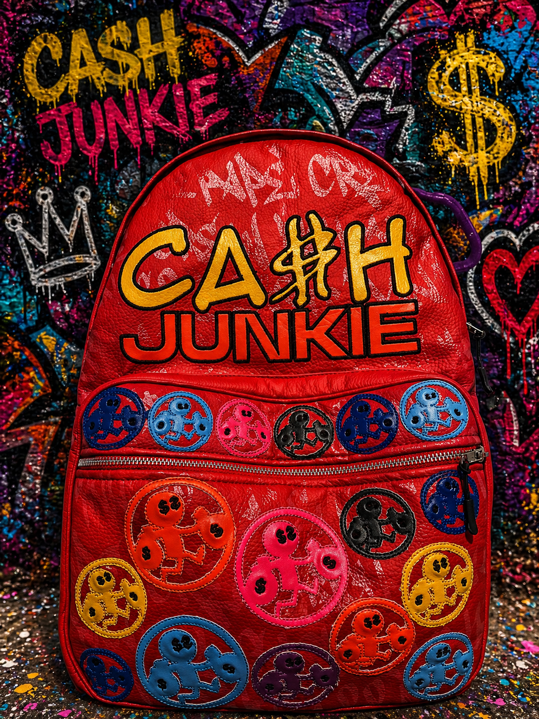 CA$H JUNKIE Backpack - Red