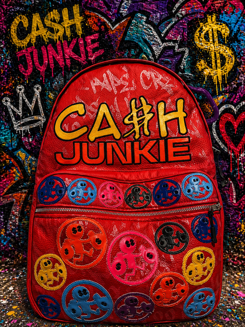 CA$H JUNKIE Backpack - Red