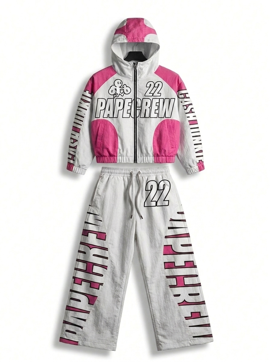 Cash Junkie Nylon Set- Pink